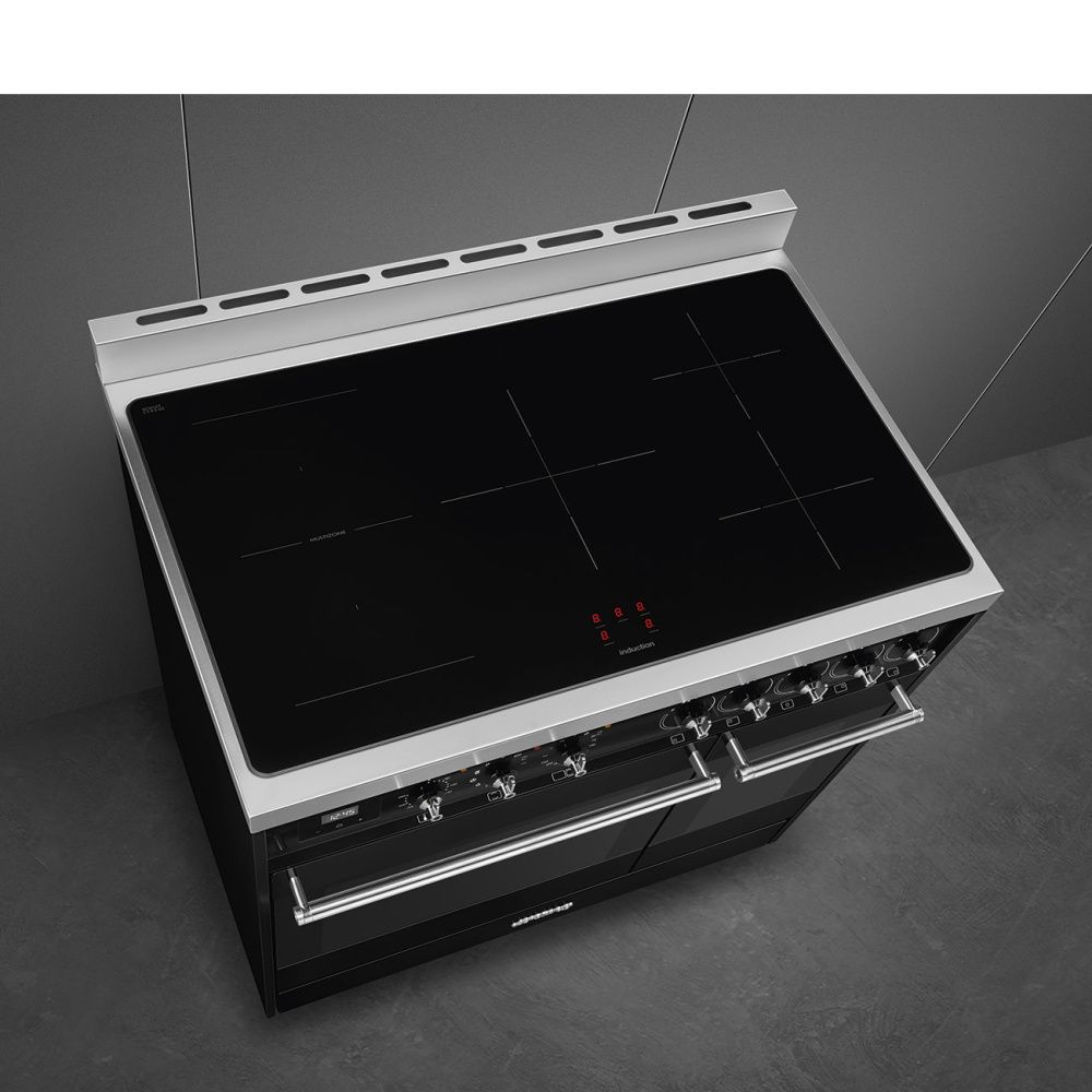 Smeg Induksjon komfyr Symphony Svart C92IPBL9-1 