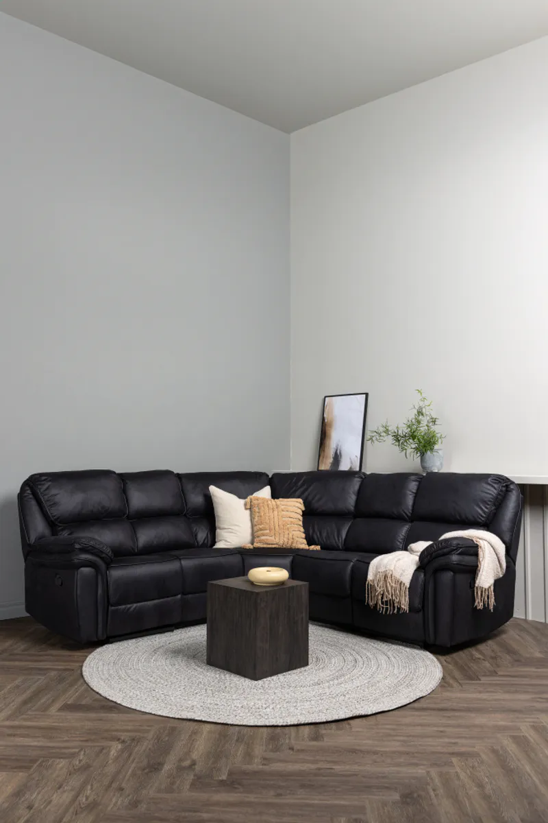 Venture Saranda Recliner Hjørnesofa Svart