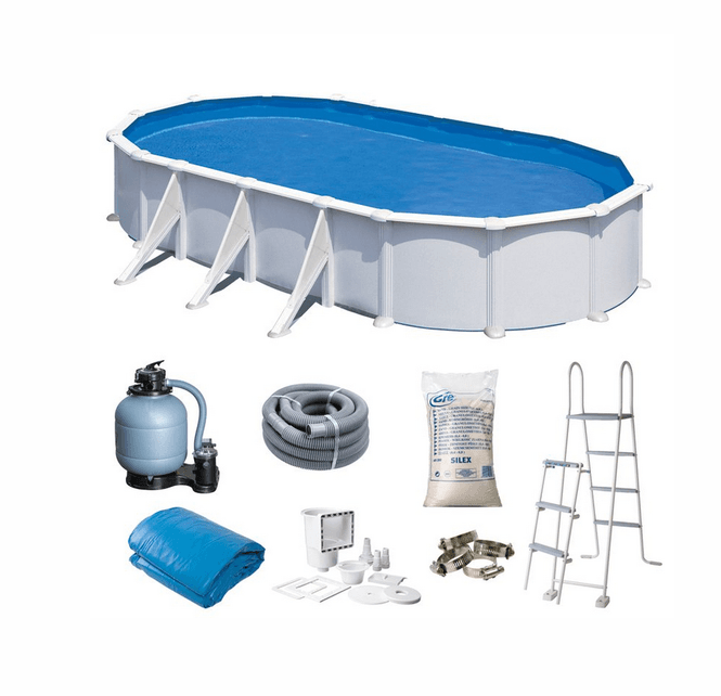 Hovedbilde Swim & Fun ovalt basseng 730 x 375 x 132 cm KITPROV738