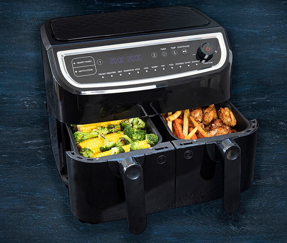 Gastronoma  Airfryer dobbel 9 liter 2400 W